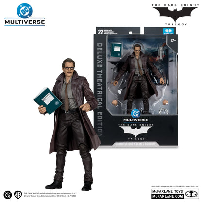 MCFARLANE TOYS 25 - DC THEATRICAL DLX 7INCH WV5 COMMISSIONER GORDON DARK KNIGHT ACTION FIGURE 17 cm