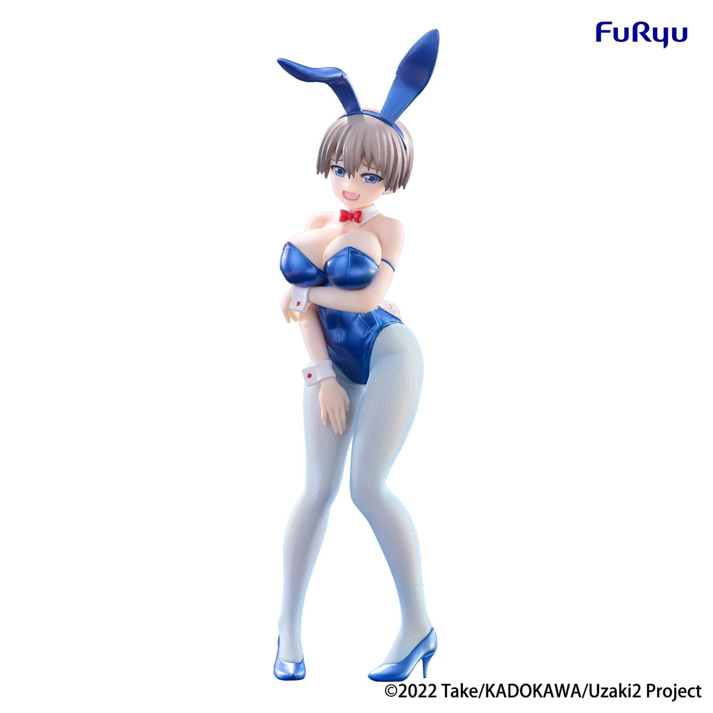 FURYU UZAKI-CHAN WANTS HANG OUT HANA UZAKI METALLIC BLUE BICUTE BUNNIES FIGURA 28 cm