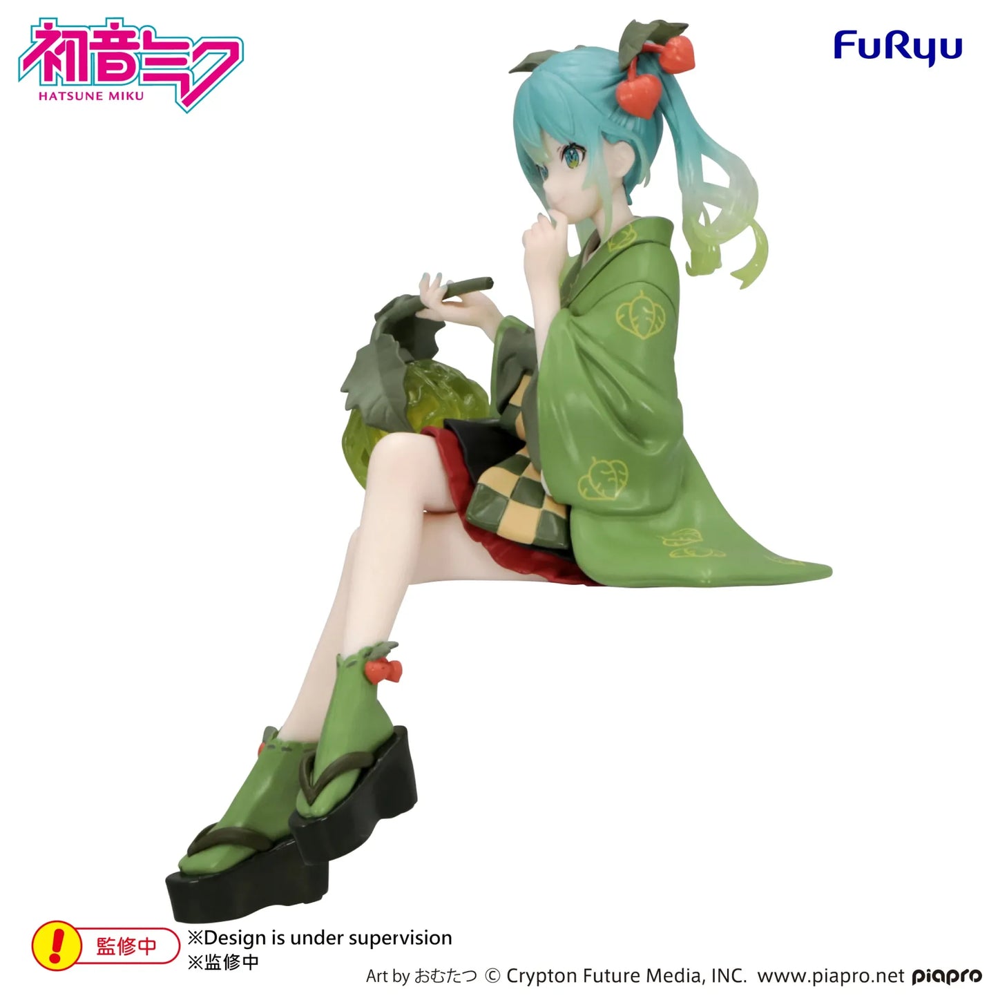 FURYU - HATSUNE MIKU HATSUNE MIKU FLOWER FAIRY WINTER CHERRY GREEN NOODLE STOPPER FIGURA 15 cm