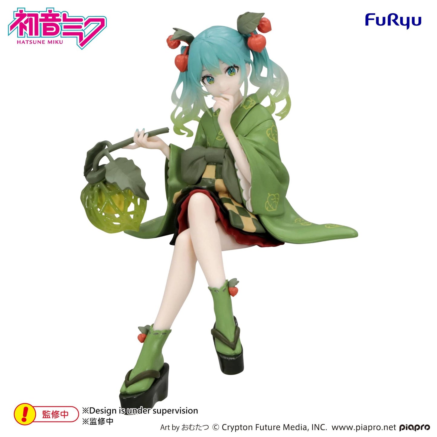 FURYU - HATSUNE MIKU HATSUNE MIKU FLOWER FAIRY WINTER CHERRY GREEN NOODLE STOPPER FIGURA 15 cm