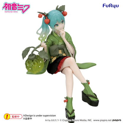 FURYU - HATSUNE MIKU HATSUNE MIKU FLOWER FAIRY WINTER CHERRY GREEN NOODLE STOPPER FIGURA 15 cm