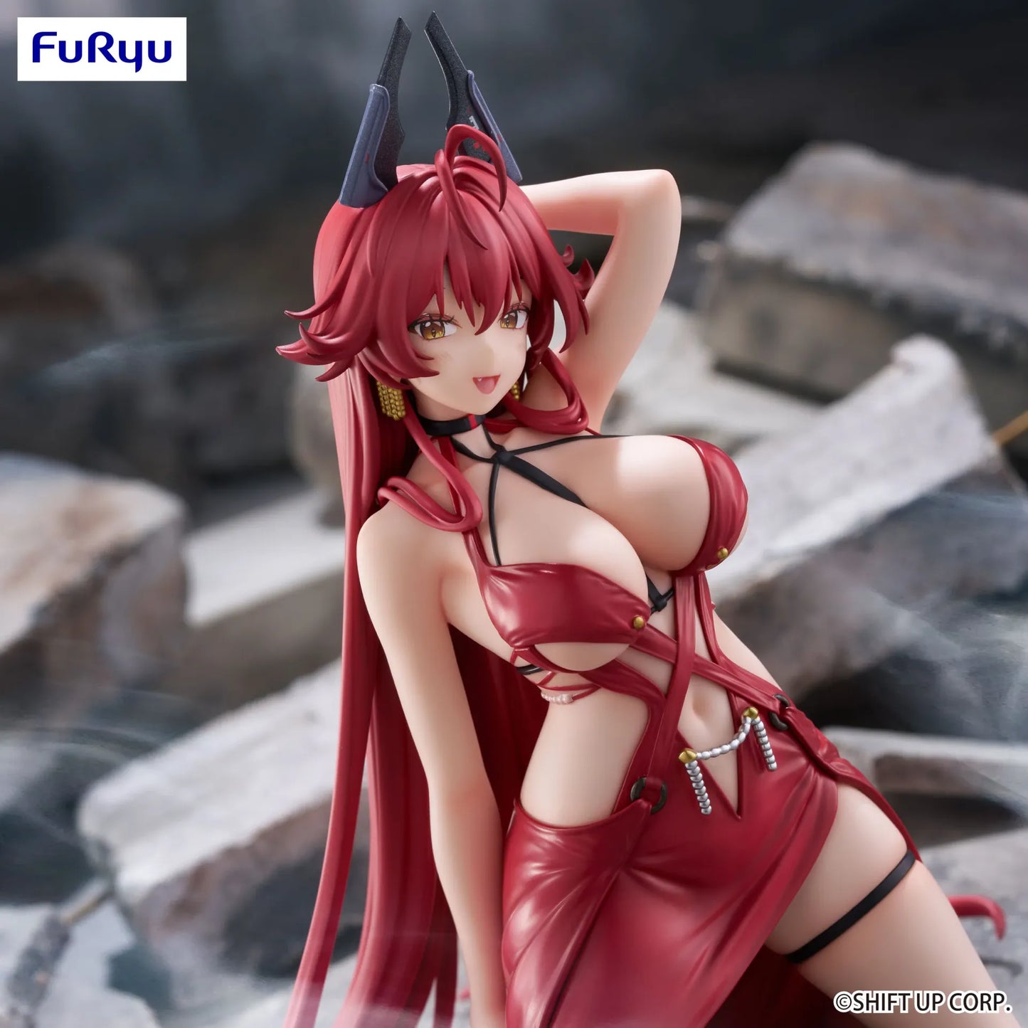 FURYU GODDESS VICTORY NIKKE RED HOOD NONSENSE RED NOODLE STOPPER FIGURA 14 cm