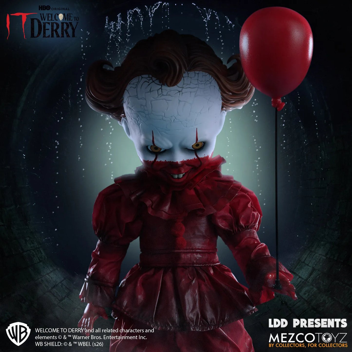 MEZCO TOYS LDD PRESENTS WELCOME DERRY PENNYWISE ACTION FIGURE 25 cm