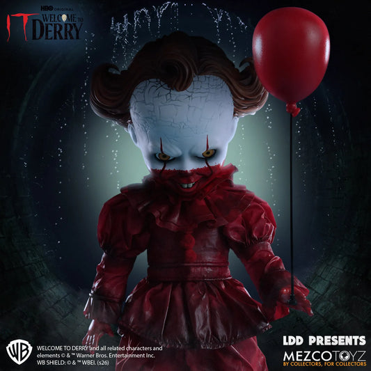 MEZCO TOYS LDD PRESENTS WELCOME DERRY PENNYWISE ACTION FIGURE 25 cm