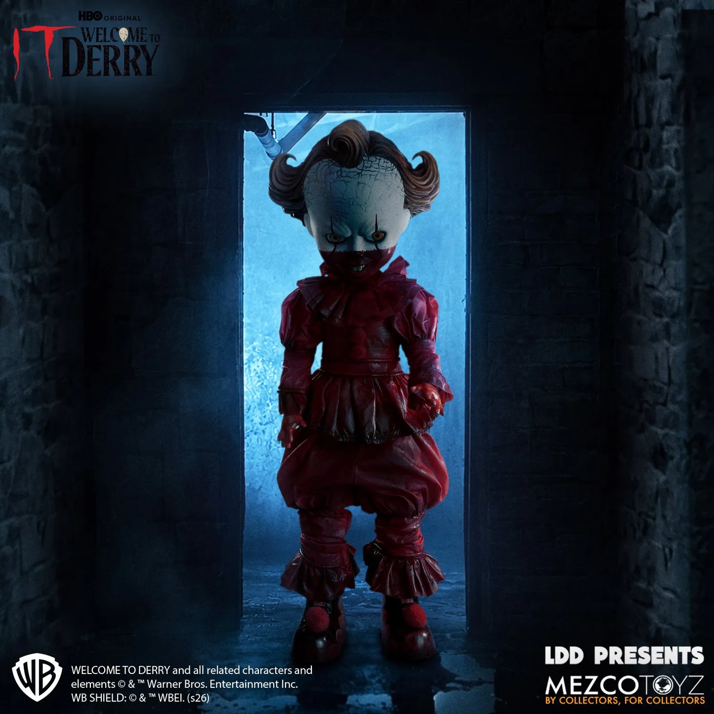 MEZCO TOYS LDD PRESENTS WELCOME DERRY PENNYWISE ACTION FIGURE 25 cm