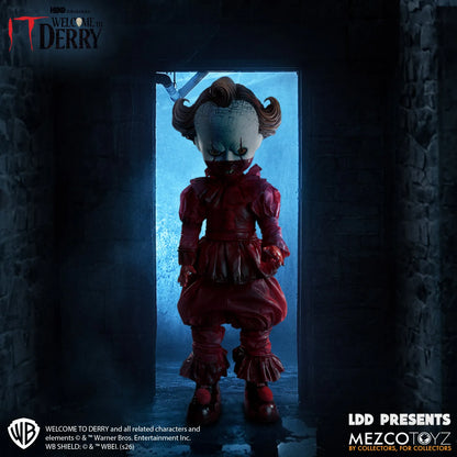 MEZCO TOYS LDD PRESENTS WELCOME DERRY PENNYWISE ACTION FIGURE 25 cm
