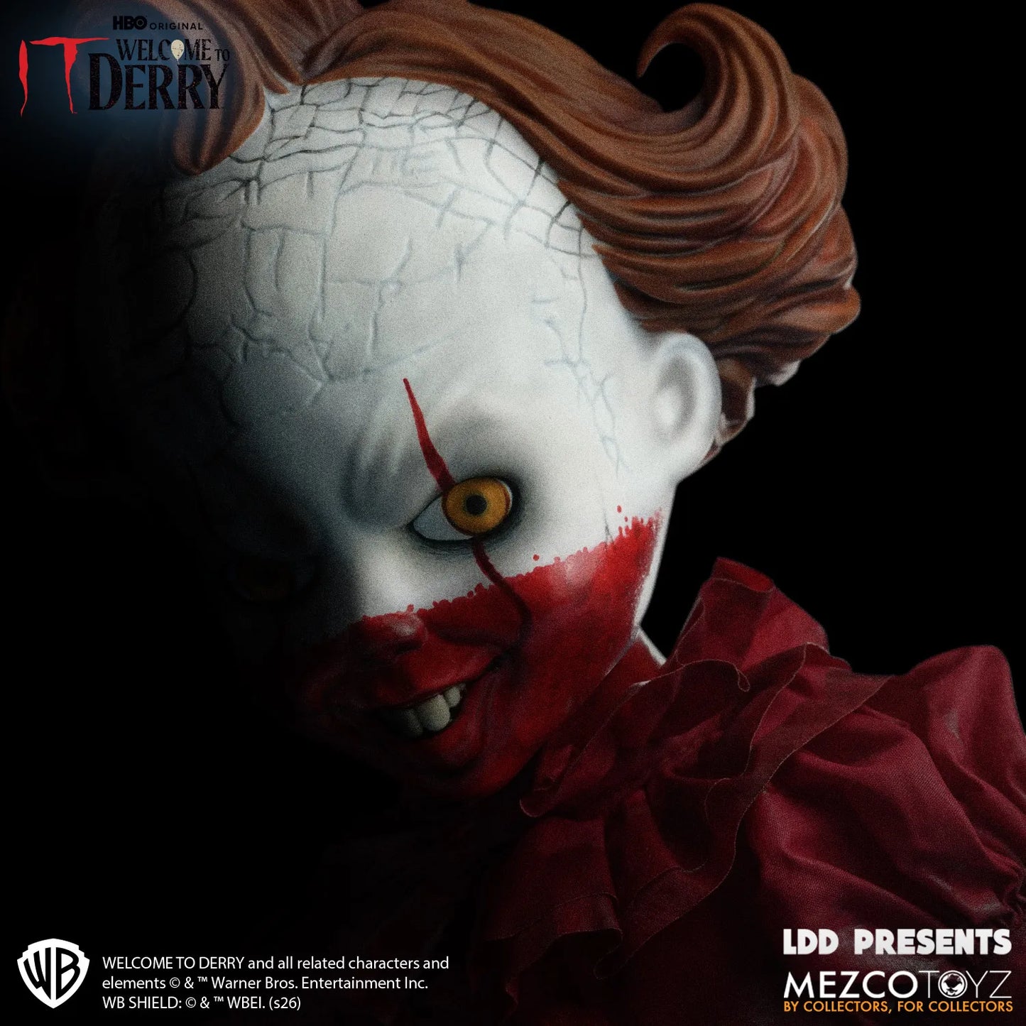 MEZCO TOYS LDD PRESENTS WELCOME DERRY PENNYWISE ACTION FIGURE 25 cm