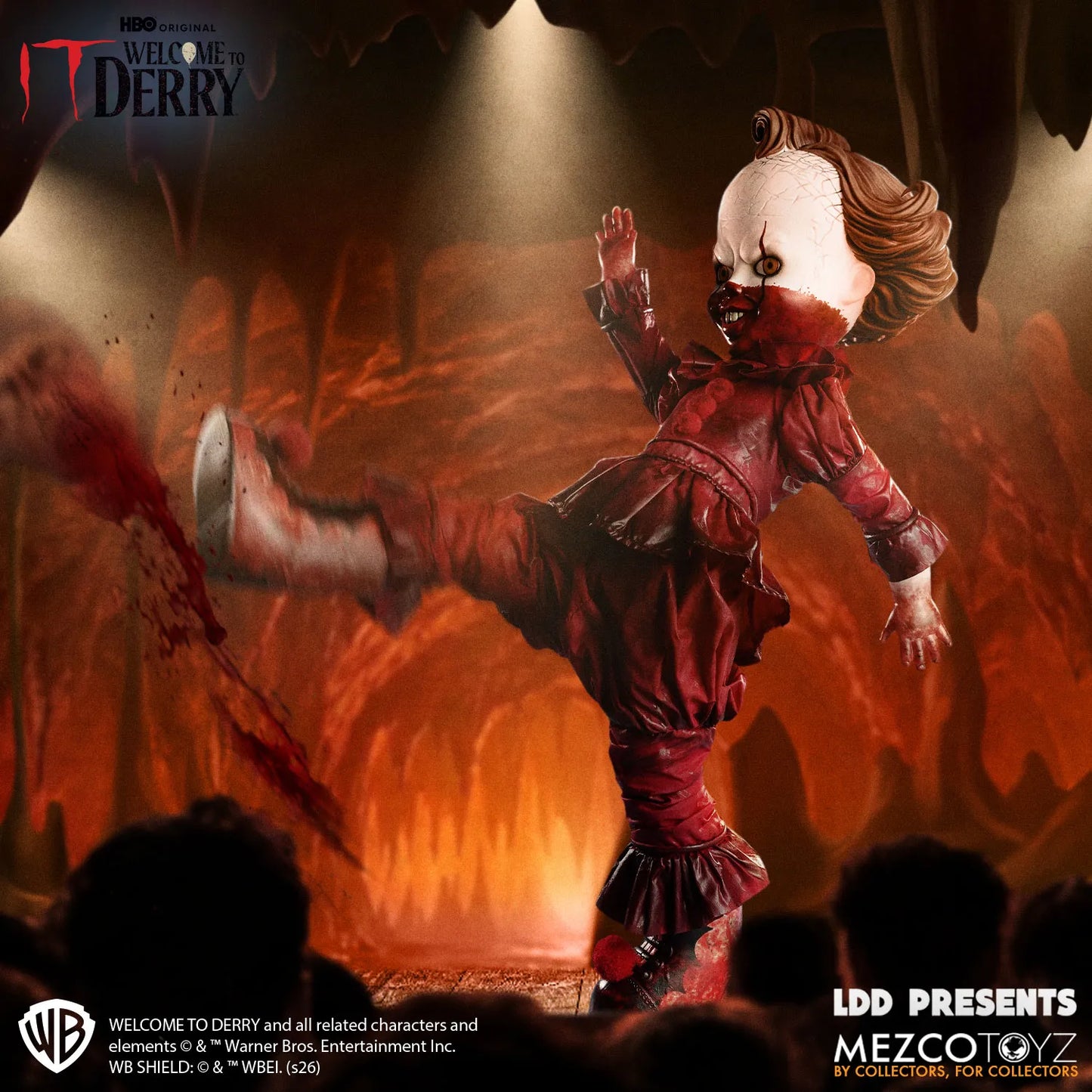 MEZCO TOYS LDD PRESENTS WELCOME DERRY PENNYWISE ACTION FIGURE 25 cm