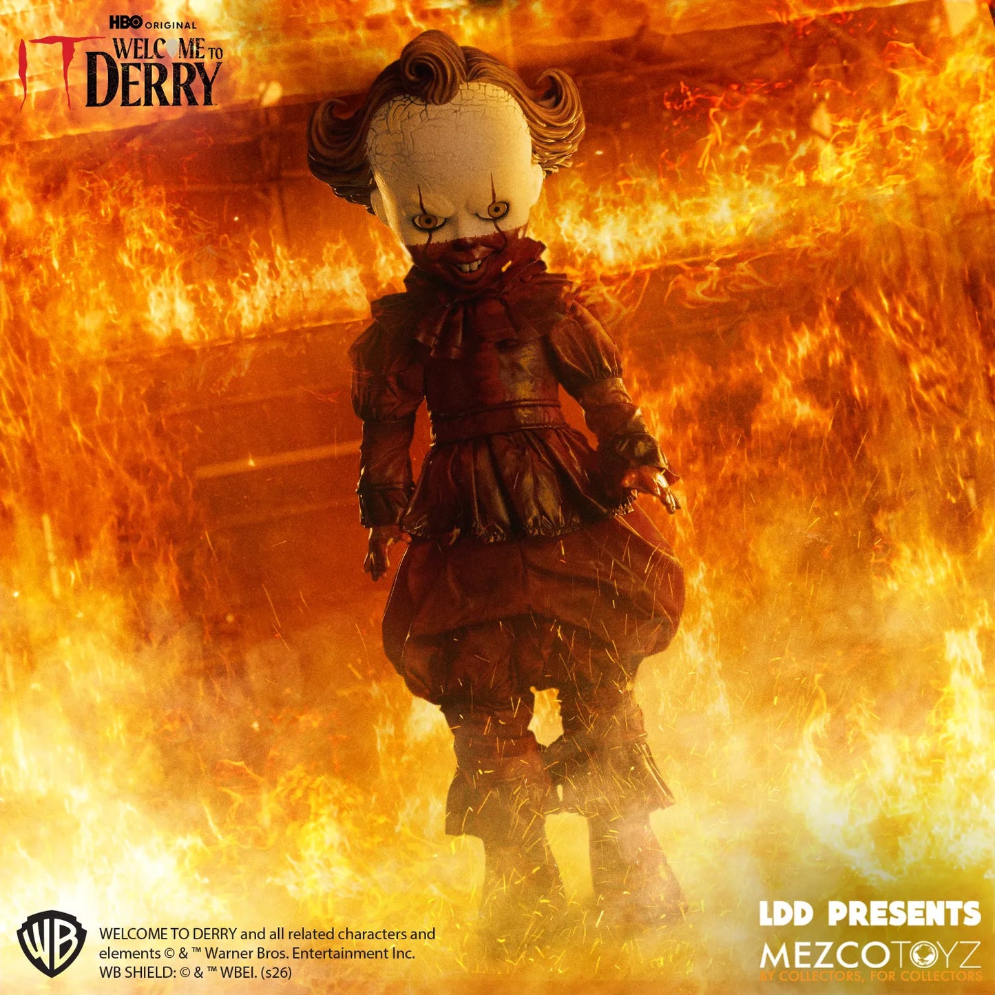 MEZCO TOYS LDD PRESENTS WELCOME DERRY PENNYWISE ACTION FIGURE 25 cm