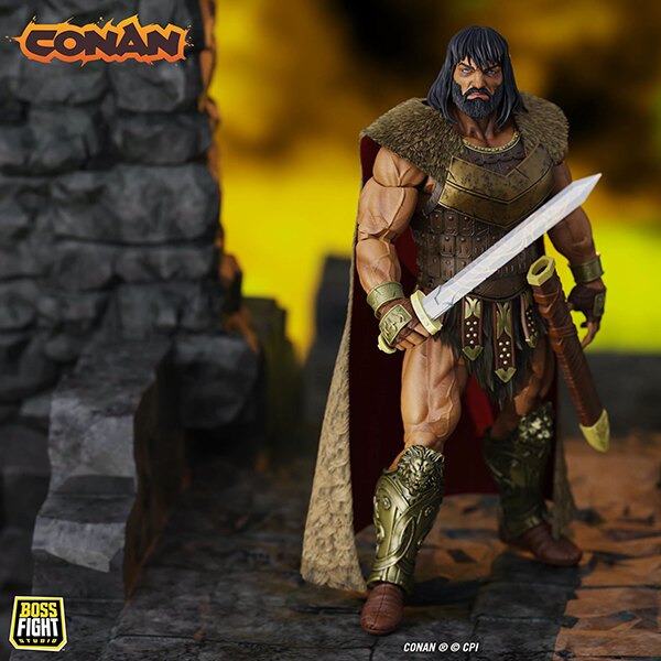 BOSS FIGHT STUDIO - DETECTIVE CONAN CONAN - KING CONAN RULER AQUILONIA H. .C.K.S. 1:12 ACTION FIGURE 16 cm