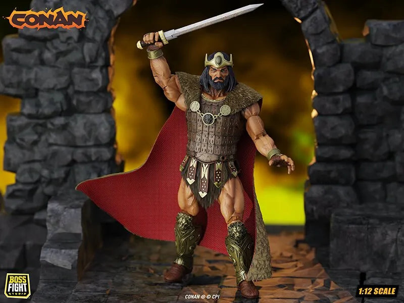 BOSS FIGHT STUDIO - DETECTIVE CONAN CONAN - KING CONAN RULER AQUILONIA H. .C.K.S. 1:12 ACTION FIGURE 16 cm