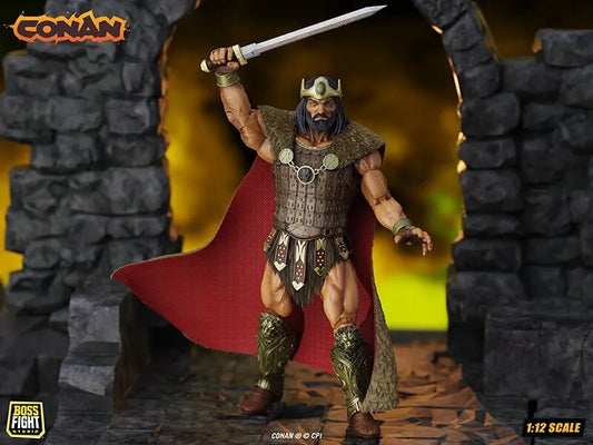 BOSS FIGHT STUDIO - DETECTIVE CONAN CONAN - KING CONAN RULER AQUILONIA H. .C.K.S. 1:12 ACTION FIGURE 16 cm