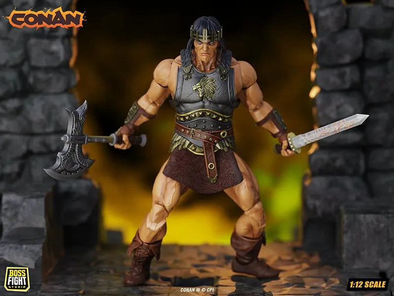 BOSS FIGHT STUDIO - DETECTIVE CONAN CONAN - KING CONAN RULER AQUILONIA H. .C.K.S. 1:12 ACTION FIGURE 16 cm