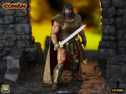 BOSS FIGHT STUDIO - DETECTIVE CONAN CONAN - KING CONAN RULER AQUILONIA H. .C.K.S. 1:12 ACTION FIGURE 16 cm