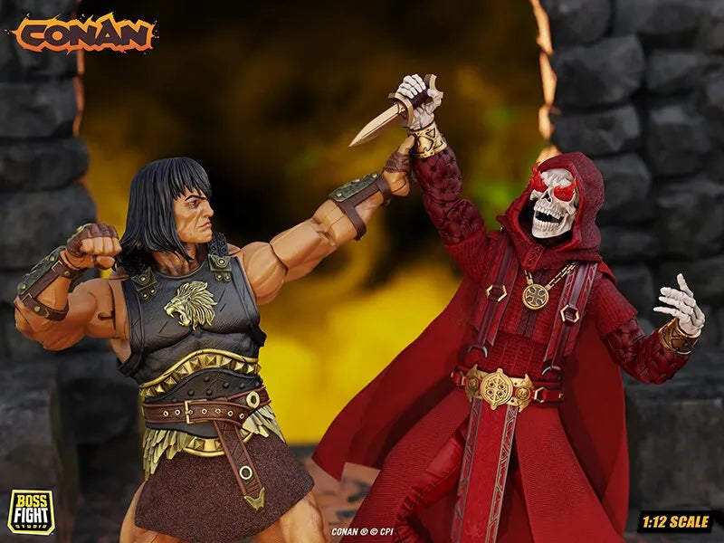 BOSS FIGHT STUDIO - DOOM CONAN - THULSA DOOM UNDEAD SORCERER H. .C.K.S. 1:12 ACTION FIGURE 16 cm