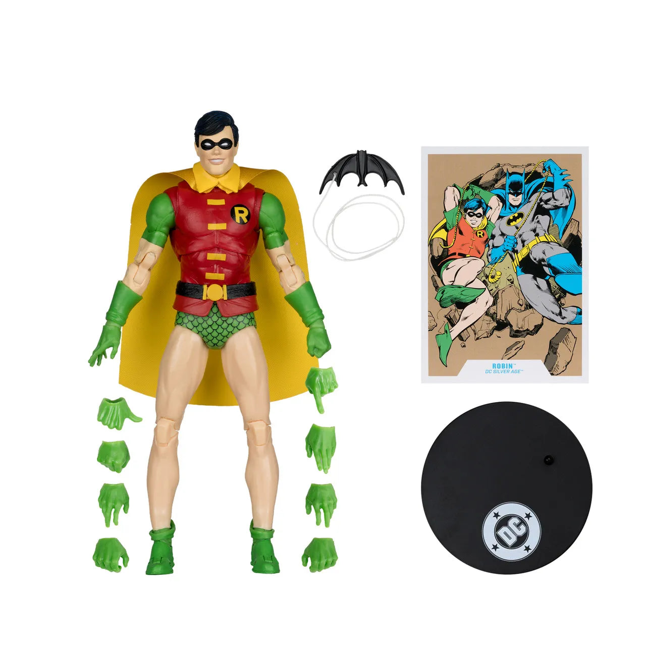 MCFARLANE TOYS 25 ROBIN - DC MULTIVERSE 7INCH SILVER AGE ACTION FIGURE 18 cm