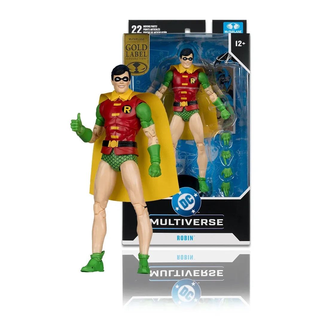 MCFARLANE TOYS 25 ROBIN - DC MULTIVERSE 7INCH SILVER AGE ACTION FIGURE 18 cm