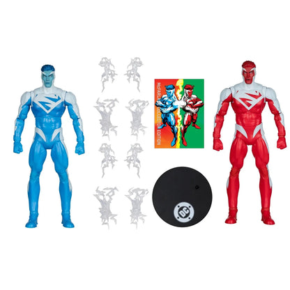 MCFARLANE TOYS 25 SUPERMAN - DC MCFARLANE COLLECTOR ED RED SUPERMAN BLUE 2PK ACTION FIGURE 18 cm