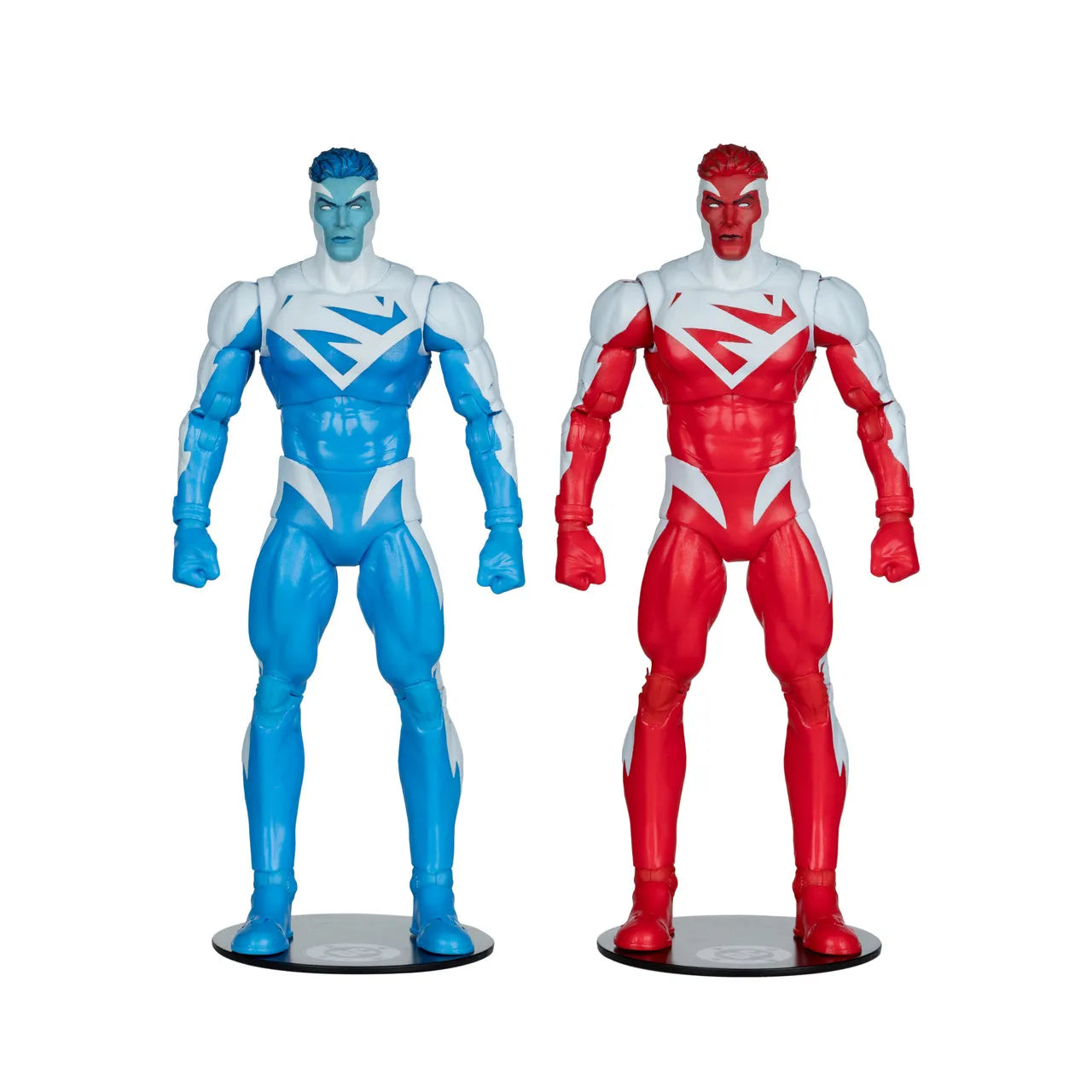 MCFARLANE TOYS 25 SUPERMAN - DC MCFARLANE COLLECTOR ED RED SUPERMAN BLUE 2PK ACTION FIGURE 18 cm