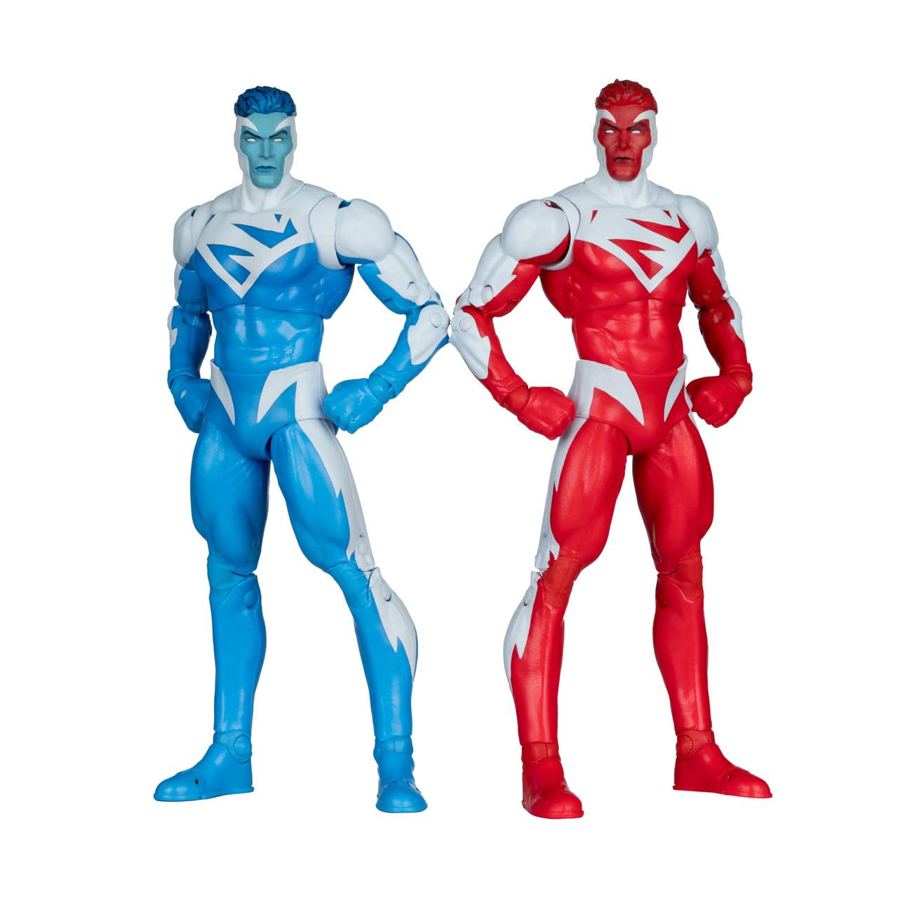 MCFARLANE TOYS 25 SUPERMAN - DC MCFARLANE COLLECTOR ED RED SUPERMAN BLUE 2PK ACTION FIGURE 18 cm