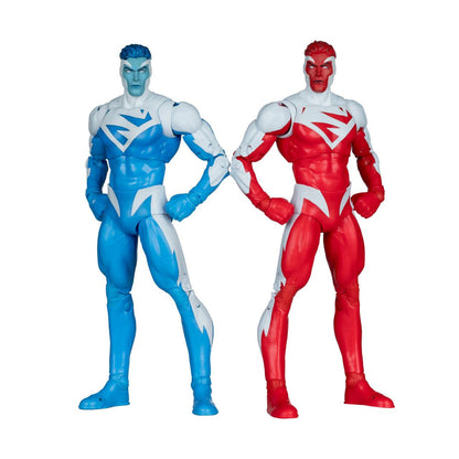 MCFARLANE TOYS 25 SUPERMAN - DC MCFARLANE COLLECTOR ED RED SUPERMAN BLUE 2PK ACTION FIGURE 18 cm
