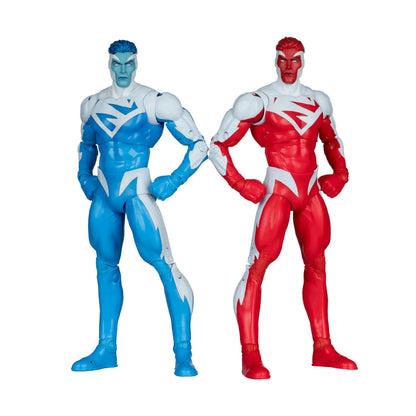 MCFARLANE TOYS 25 SUPERMAN - DC MCFARLANE COLLECTOR ED RED SUPERMAN BLUE 2PK ACTION FIGURE 18 cm