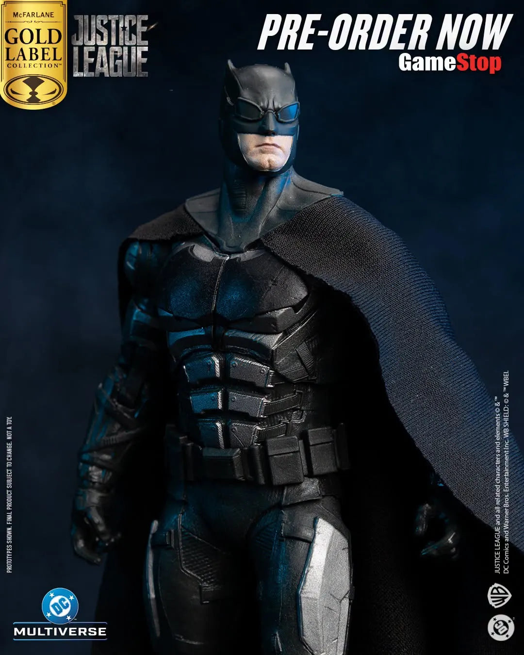 MCFARLANE TOYS 25 BATMAN - DC THEATRICAL 7INCH JUSTICE LEAGUE ACTION FIGURE 18 cm