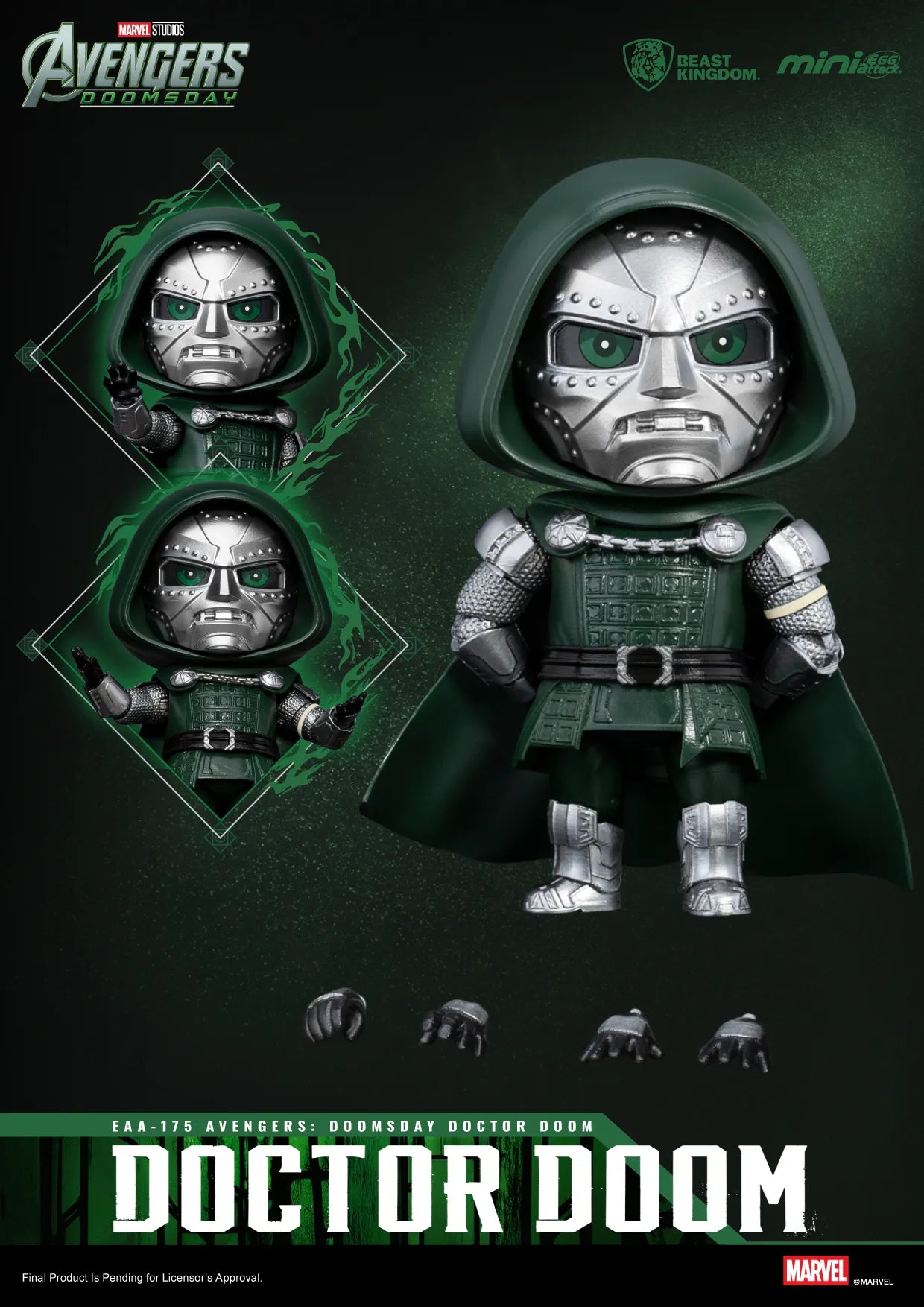 BEAST KINGDOM - DOOM AVENGERS DOOMSDAY DOCTOR DOOM MINI MINI FIGURA 13 cm