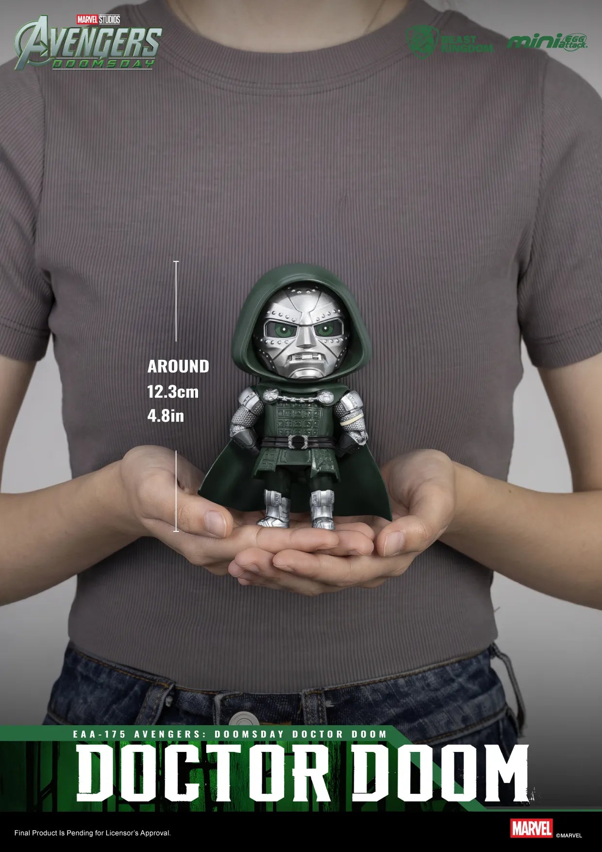 BEAST KINGDOM - DOOM AVENGERS DOOMSDAY DOCTOR DOOM MINI MINI FIGURA 13 cm