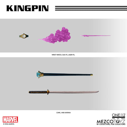 MEZCO TOYS KINGPIN - MARVEL ONE:12 COLLECTIVE ACTION FIGURE 17 cm