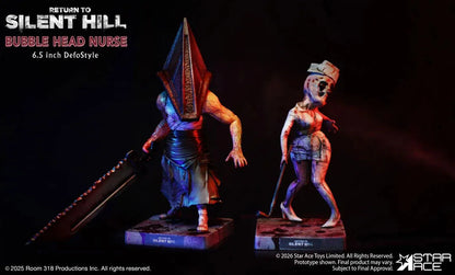 STAR ACE - BUBBLE RETURN SILENT HILL PYRAMID HEAD + BUBBLE HEAD NURSE TWIN PACK DEFOSTYLE FIGURA 16 cm