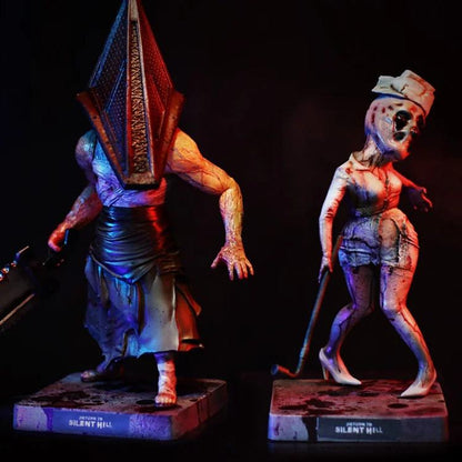 STAR ACE - BUBBLE RETURN SILENT HILL PYRAMID HEAD + BUBBLE HEAD NURSE TWIN PACK DEFOSTYLE FIGURA 16 cm