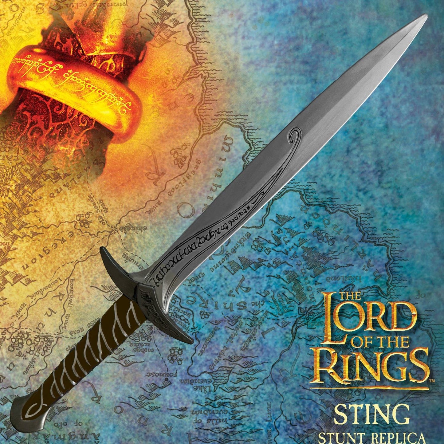 FACTORY ENT - IL SIGNORE DEGLI ANELLI LORD RINGS STING LARP STUNT PROP REPLICA 55 cm