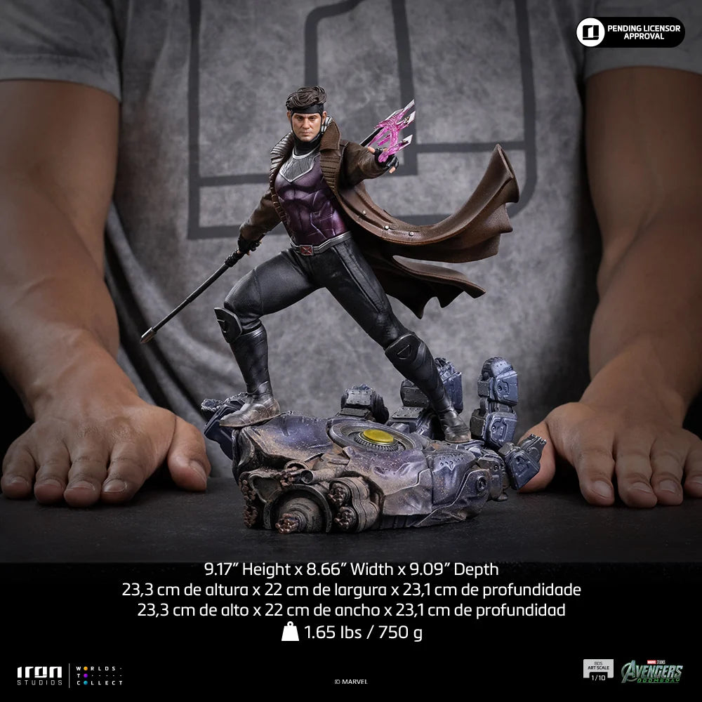 IRON STUDIOS GAMBIT - MARVEL AVENGERS: DOOMSDAY 1/10 STATUA 23 cm