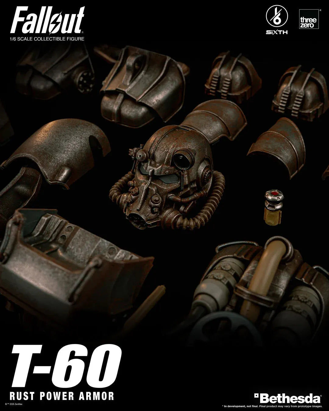 THREEA TOYS/THREEZERO - FALLOUT FALLOUT T-60 RUST POWER ARMOR 1/6 ACTION FIGURE 30 cm