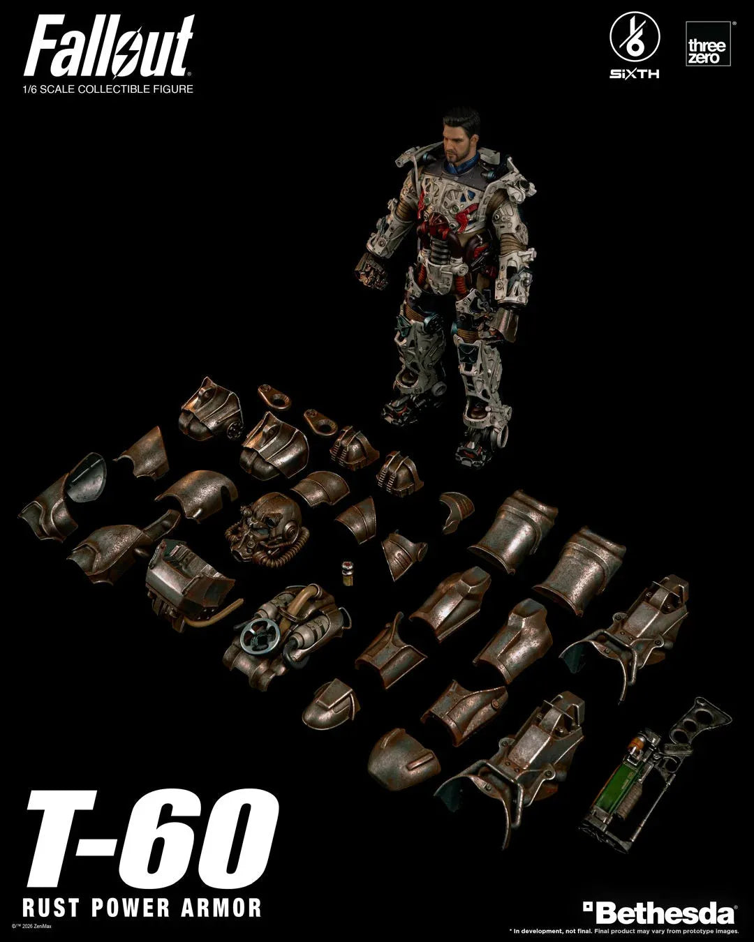 THREEA TOYS/THREEZERO - FALLOUT FALLOUT T-60 RUST POWER ARMOR 1/6 ACTION FIGURE 30 cm