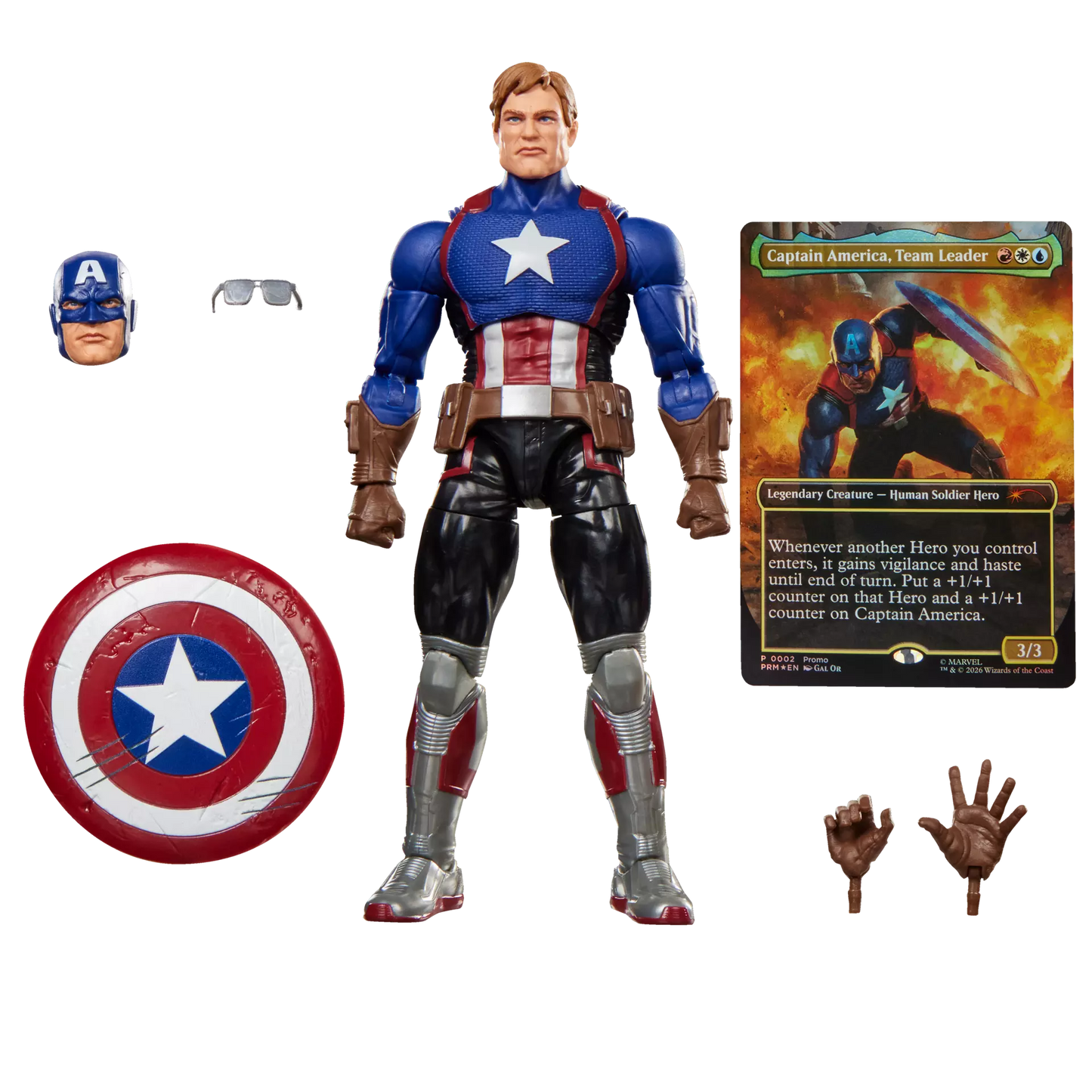 HASBRO CAPTAIN AMERICA - MARVEL LEGENDS MAGIC GATHERING AVENGERS TWILIGHT ACTION FIGURE