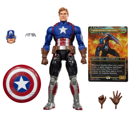 HASBRO CAPTAIN AMERICA - MARVEL LEGENDS MAGIC GATHERING AVENGERS TWILIGHT ACTION FIGURE