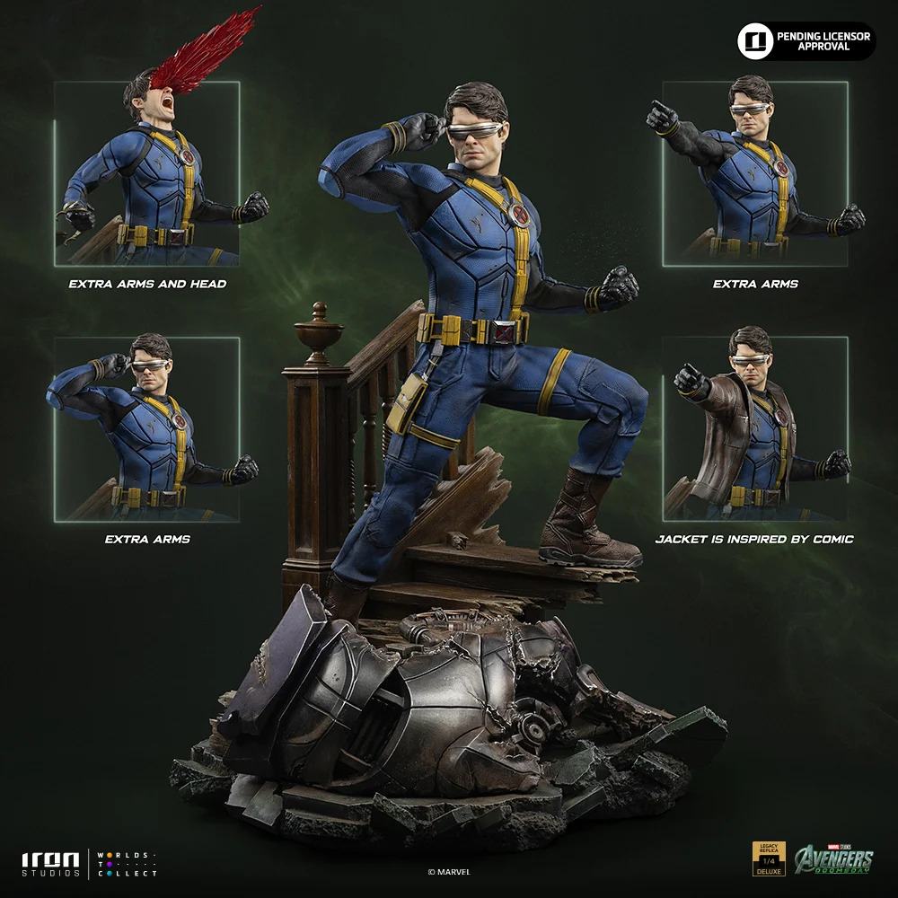 IRON STUDIOS CYCLOPS - MARVEL AVENGERS DOOMSDAY DELUXE VER LEGACY REPLICA 1/4 STATUA 56 cm