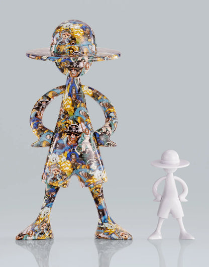 BANDAI LUFFY - ONE PIECE ARTCANVAS 20TH ANNYVERSARY 1/8 FIGURA 17cm