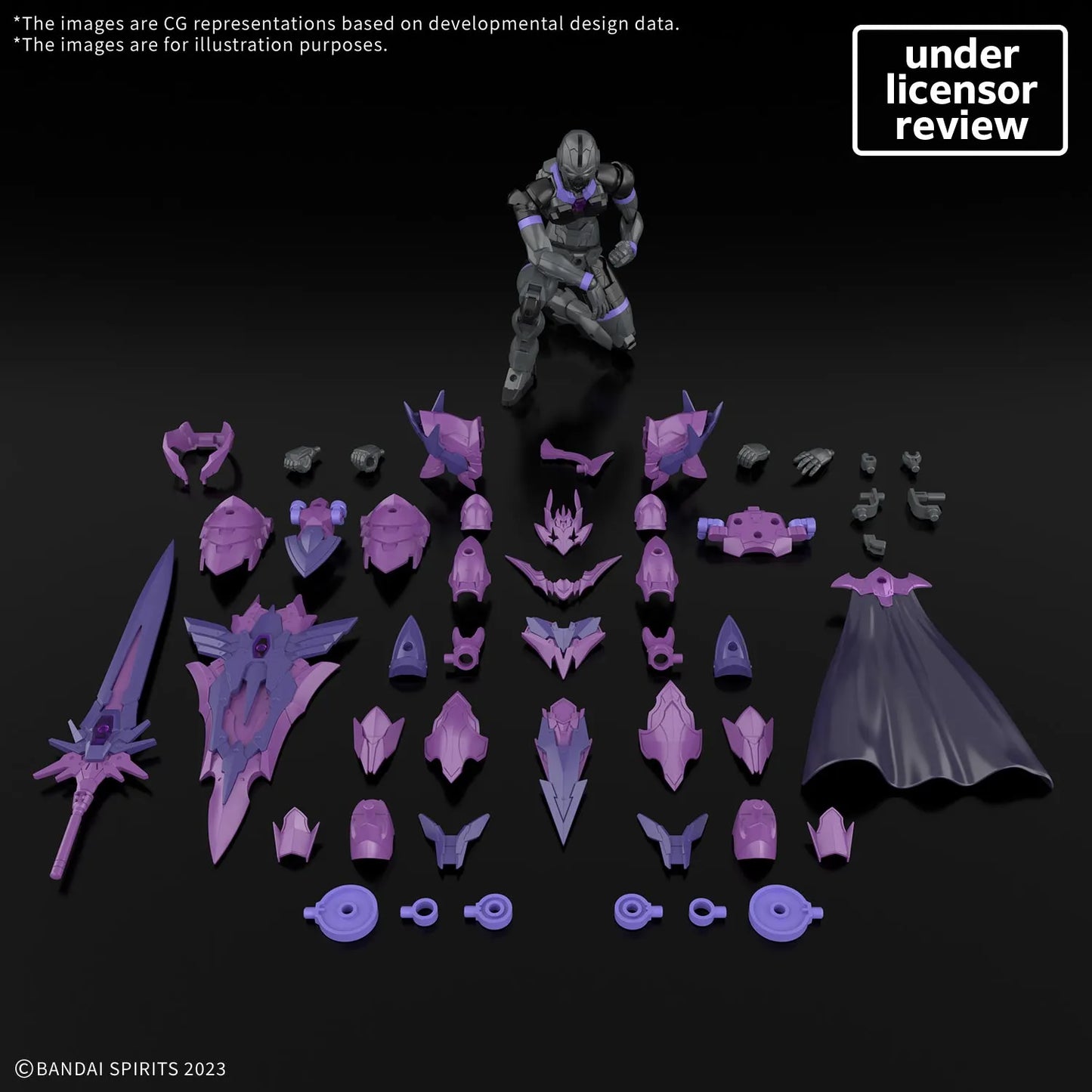 BANDAI 30MF DARKNEVIL ARCH KNIGHT MODEL KIT 13 cm