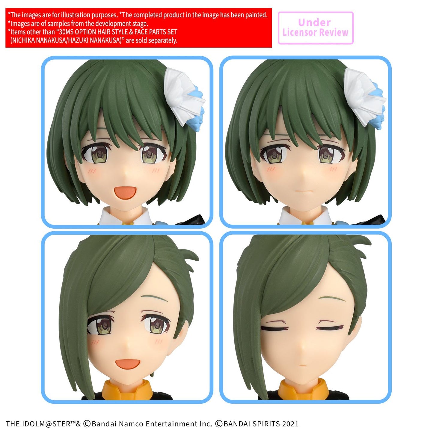 BANDAI - 30 MINUTES SISTERS 30MS OPT HAIR STYLE & FACE PARTS SET NICHIKA NANAKUSA/HAZUKI NANAKUSA MODEL KIT n.a.