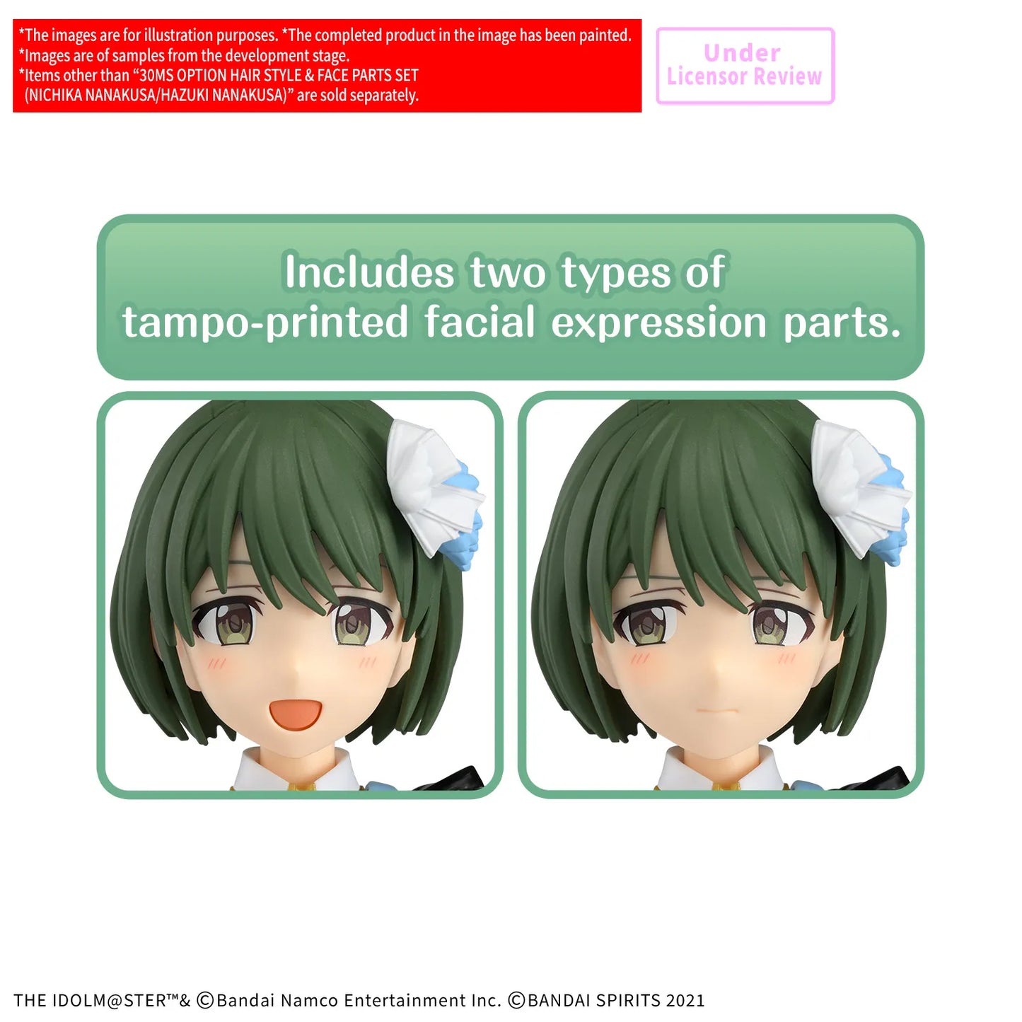 BANDAI - 30 MINUTES SISTERS 30MS OPT HAIR STYLE & FACE PARTS SET NICHIKA NANAKUSA/HAZUKI NANAKUSA MODEL KIT n.a.