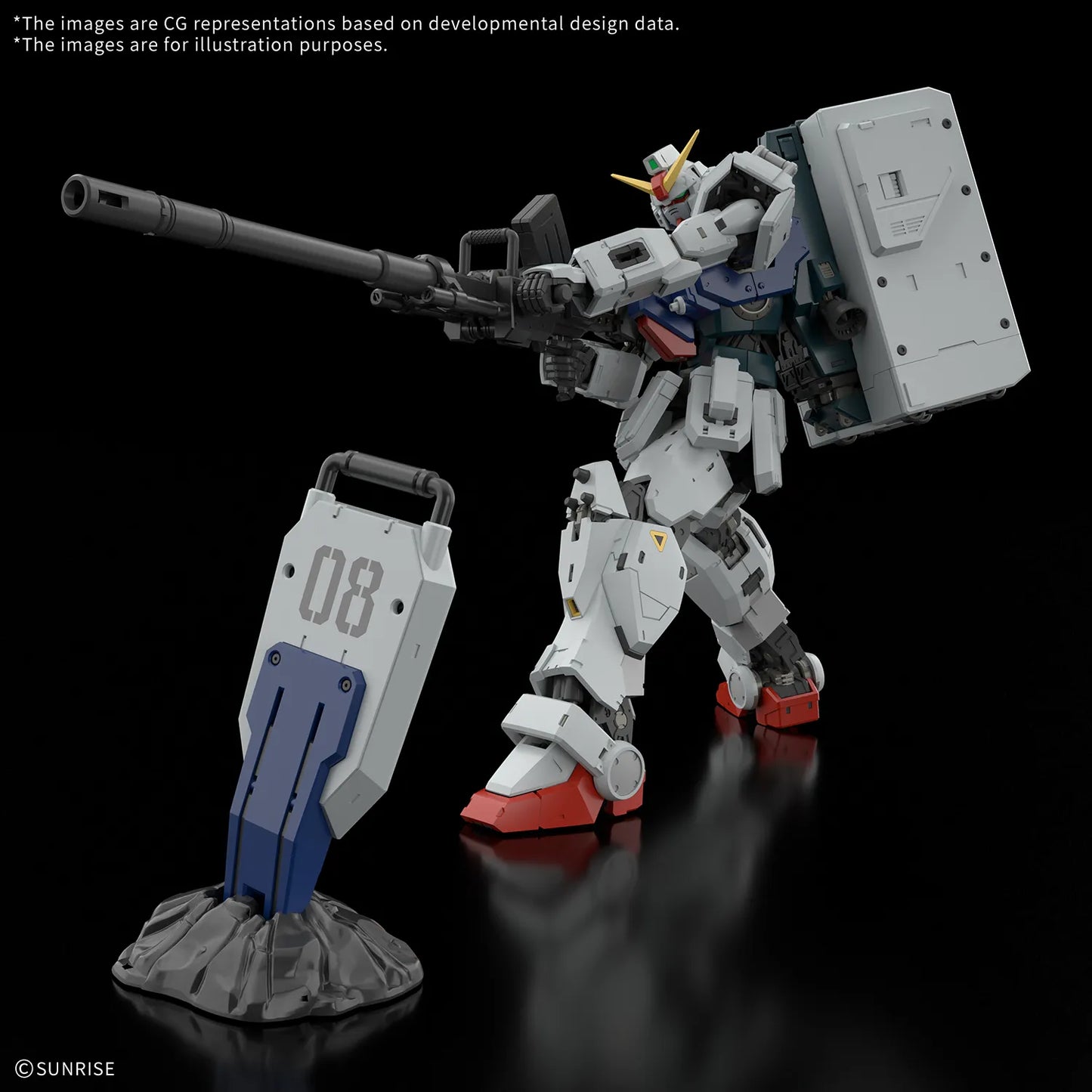 BANDAI - GUNDAM RG GROUND TYPE 1/144 MODEL KIT 14 cm