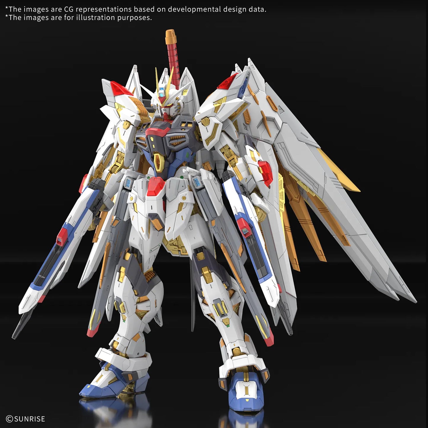 BANDAI - GUNDAM MG EX MIGHTY STRIKE FREEDOM 1/100 MODEL KIT 19 cm