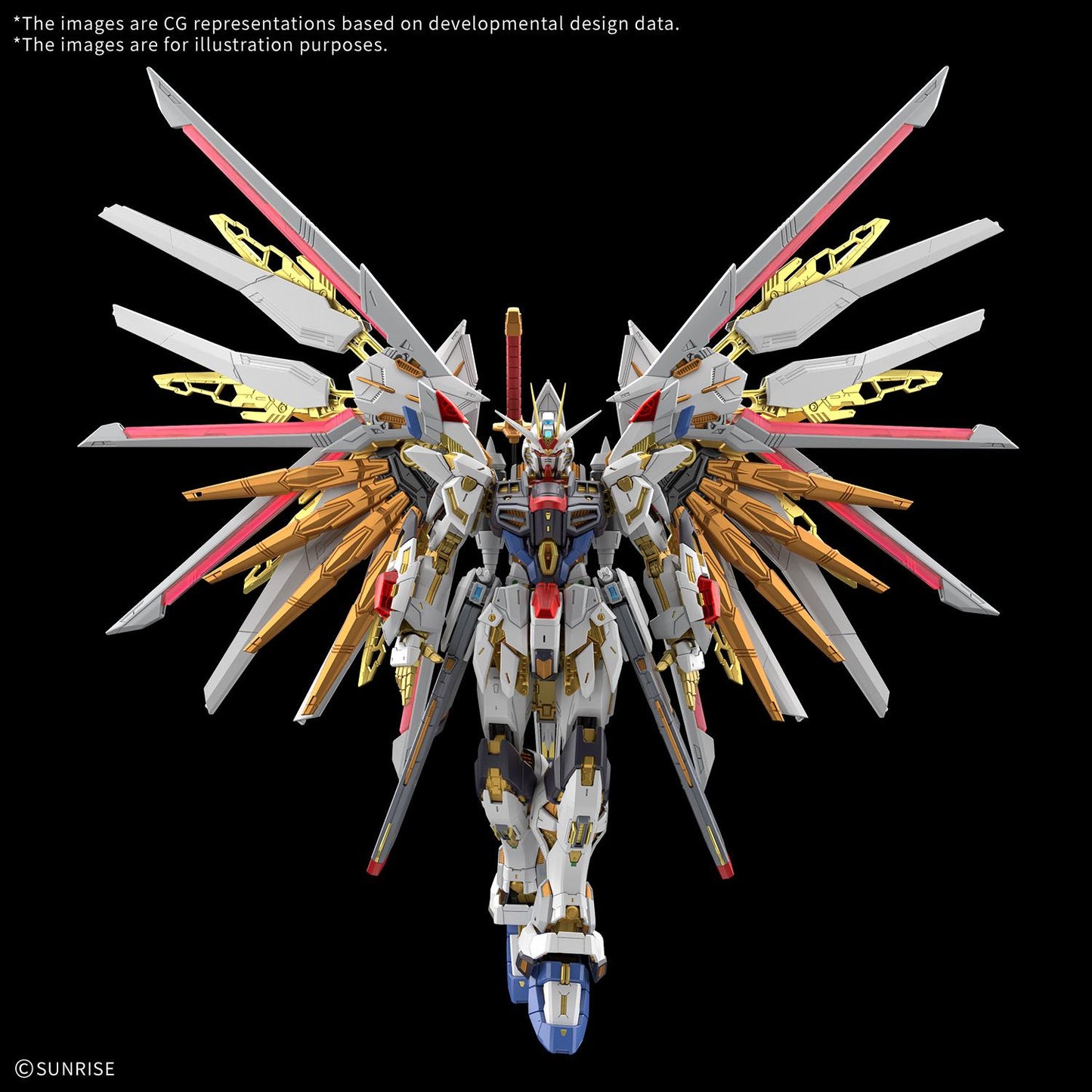 BANDAI - GUNDAM MG EX MIGHTY STRIKE FREEDOM 1/100 MODEL KIT 19 cm