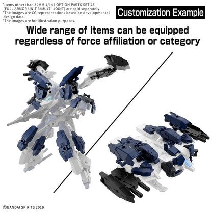 BANDAI - 30 MINUTES MISSIONS 30MM OPT PARTS SET 25 FULL ARMOR UNIT 3/MULTI-JOINT 1/144 MODEL KIT n.a.