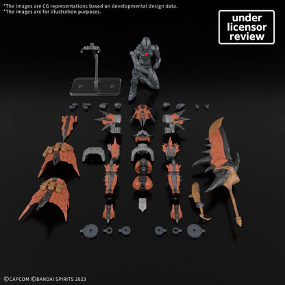 BANDAI - MONSTER HUNTER 30MF MONSTER HUNTER WILDS RATHALOS EQUIPMENT RATHALOS SERIES MODEL KIT 13 cm