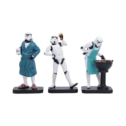 NEMESIS NOW - STAR WARS STORMTROOPER LIVING WEEKEND FIGURINE SET (3X) MINI FIGURA 10.5 cm