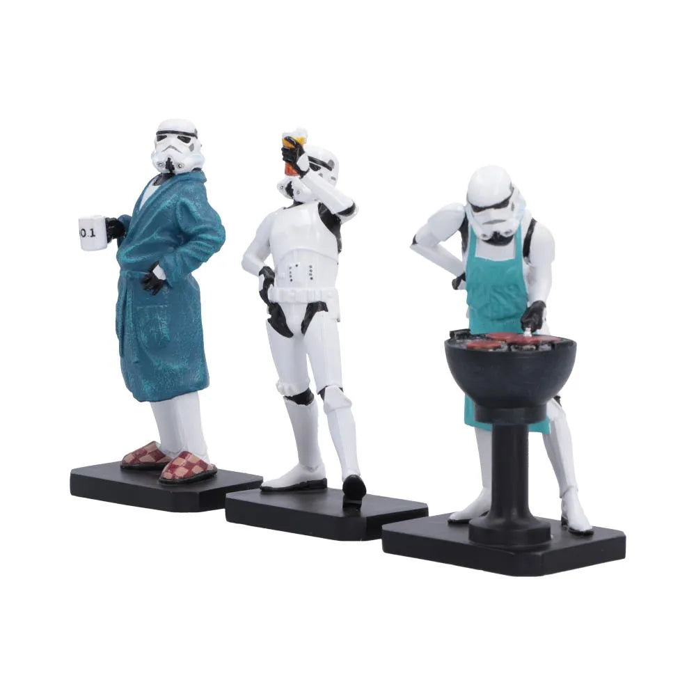 NEMESIS NOW - STAR WARS STORMTROOPER LIVING WEEKEND FIGURINE SET (3X) MINI FIGURA 10.5 cm